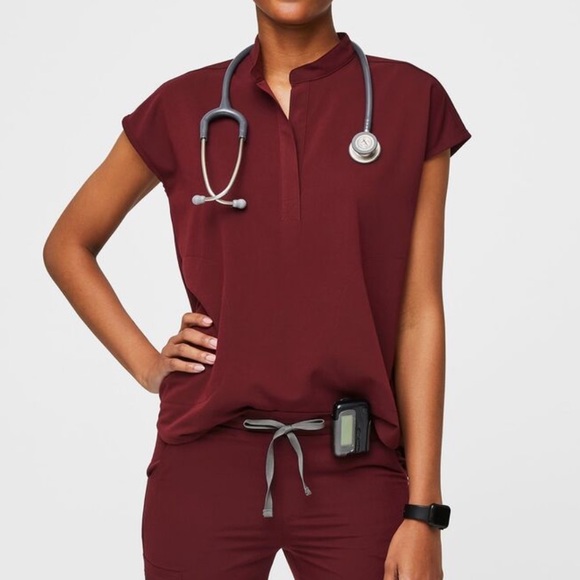 Figs Tops Figs Womens Rafaela Oversized Scrub Top Size Xs Medical